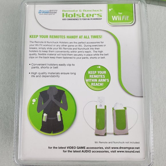 WiiFit Nintendo Remote and Nunchuck Holsters 2 pair - Picture 2 of 3